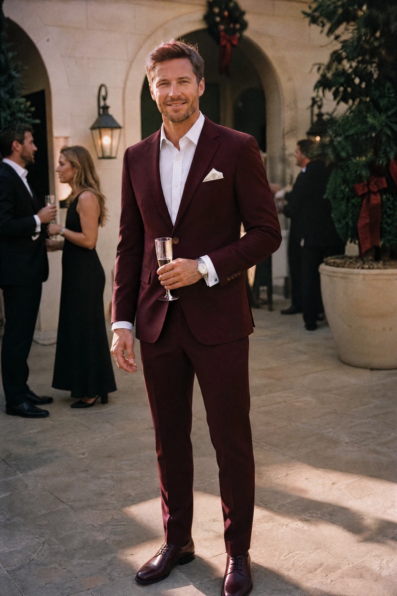 Burgundy Suit